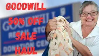 GOODWILL 50% OFF SALE! 14 ITEMS TO RESELL ON POSHMARK EBAY DID I PICK UP GOOD ITHINGS TO MAKE PROFIT