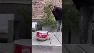 Jump into a cup with 