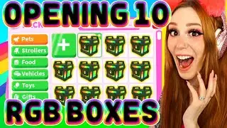 I Opened 10 RARE RGB BOXES In ADOPT ME! Roblox Adopt Me Egg Opening