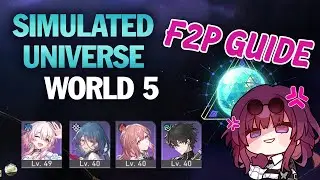Kafka gets DOMINATED by Lv. 40 Free Characters in Simulated Universe World 5 in Honkai: Star Rail!