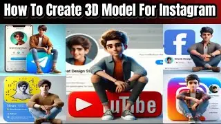 How To Create 3D Photo Model for Instagram and Facebook  | Social Media 3D | 3D Photo Kaise Banaye