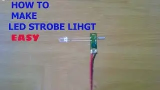How Make Strobe light LED light Easy Circuit from an old watch machine | Police strobe light easy