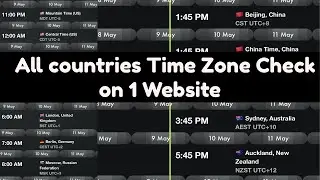 Time Zone Check | All Countries Time Zone List Check | How To Know Time Zone