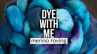 DYE WOOL FIBER | merino roving with acid dyes