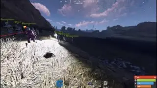 Rust Console Online Raid on a full HQM base