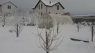 ст. Раевская  Новороссийск.  И на юге бывает СНЕГ!!!!!