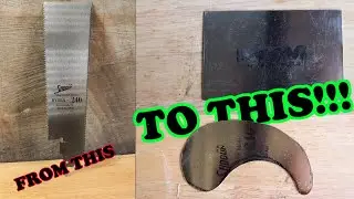 Turn your old saw blades into card scrapers // Woodworking
