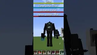 All characters of Skibidi Toilet Minecraft 4 part The final \  #skibiditoilet #minecraft #addon