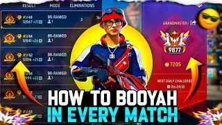 How To Booyah In Every Match ✅| Squad Rank Push Tips And Tricks
