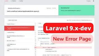 Laravel 9 New Error Page | Ignition Error Page | Laravel 9 Updates | Laravel News | Ajay Yadav