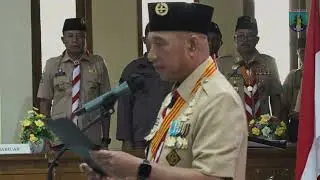 Ketua Kwarda Jatim Lantik Bupati Lamongan Sebagai Kamabicab Gerakan Pramuka