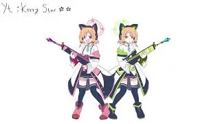 Momoi Midori victory pose | animation