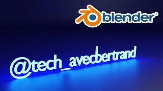 [Blender TUTORIAL #12] TEXT in BLENDER - Blender 3D Tutorial for Beginners in French
