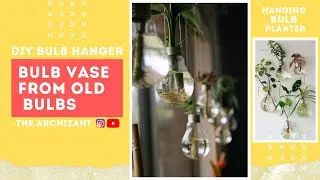 Best Out Of Waste | DIY Bulb Vase From Old Bulb | Bulb Planter | Hanging Plant Ideas