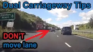 UK dual carriageway tips | DON'T change lanes there!!
