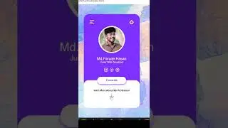 animated profile card using html and css 