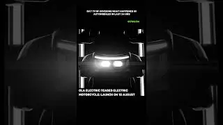 Ola Electric teases electric motorcycle; launch on 15 August #olabike #shorts