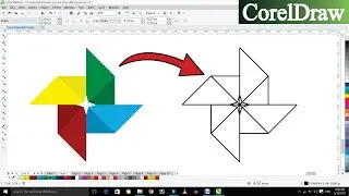 How to make Google Photos logo in CorelDRAW? || How to make Google Photos in CorelDRAW?