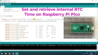 Set and retrieve internal RTC time on Raspberry Pi Pico boards