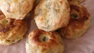 куриные маффины с сыром и зеленью. готовим  быстро и вкусно. рецепты и технологии. Дачный Быт.