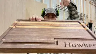 Building walnut cutting boards