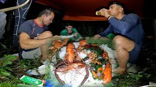 Survival sa kabundukan 😱😲 malalaking hipon Ang aming nahuli #ytviralvideo #TYL