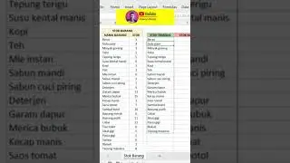 Mau Belajar Kreatif ⁉️ Cara Menentukan Stok Tersedia / Stok Habis di Excel #tutorialexcel