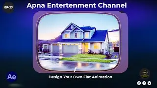 Design Your Own Flat Animation Scene in After Effects - P 1| How to create Flat Design In A ECC 22 |