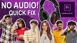 NO AUDIO THROUGH HEADPHONES! QUICK FIX IN PREMIERE PRO