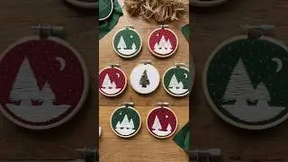 DIY Ornaments with Embroidery! #diyornaments