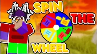 The Spin The Wheel Challenge.. [Roblox Booga Booga]