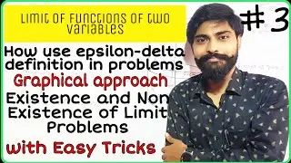 Epsilon-delta Definition of Limit example for two variable functions | Limit function of two variabl