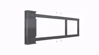 Моторизированный поворотный кронштейн Brateck PLB M03G для телевизора.