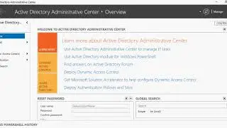 Creating new users with Active Directory Administrative Center