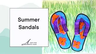 Design Your Own Artsy Sandals / Art Making Project for Seniors with Dementia