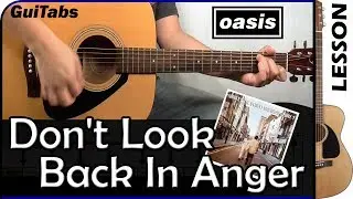 How to play DON'T LOOK BACK IN ANGER 😵 - Oasis / GUITAR Lesson 🎸 / GuiTabs N°139