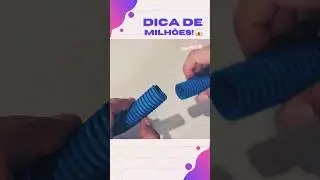 Dica de Milhões! 😱 Como Emendar Eletroduto Corrugado? #canaldgstutoriais #Eletroduto #Elétrica