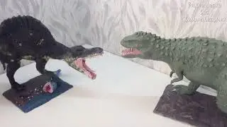dinosaurs made of plasticine