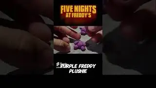 HOW TO MAKE PURPLE FREDDY PLUSHIE IN 1 MINUTE!!! #purplefreddy #sparky #fazbearfanverse