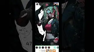 countdown to Halloween Dark Scary Jocker and Harley Qwenn Speedpaint by numbers NOT FOR KIDS