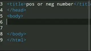 JavaScript Program to Find Number is Positive or Negative or Equal to Zero | JavaScript anWriter