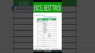 EXCEL BEST TRICKS IN GOOGLE SHEET 