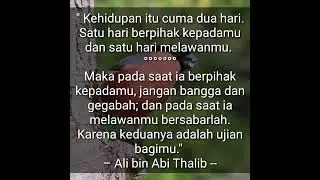 MOTIVASI HIDUP - NASIHAT SAYIIDINA ALI R.A