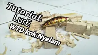 Membuat Lure Dari Kayu || Totorial Cara Mudah Membuat Lure WTD Pencil Swbait Umpan Tiruan Jitu