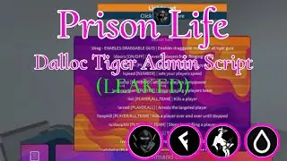 [Leaked] Prison Life Dalloc Tiger Admin Script (Pastebin) 2023 | Loop Kill, Free Gamepass & More!