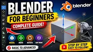 Blender Basics for Beginners (2026) | Navigation, Object Selection, Rotation & Edit Mode