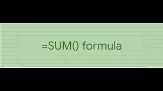SUM formula in Google Sheets