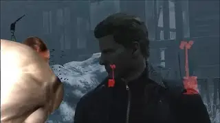 [dbd]Albert Wesker gets punched by Armstrog