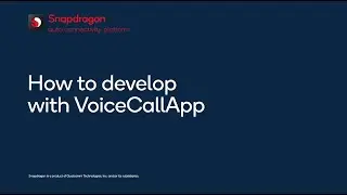 How to Develop with VoiceCallApp
