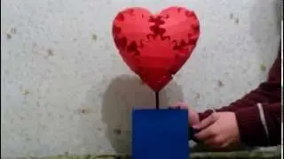 Сердце из бумаги - Papercraft Gear Heart